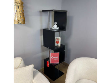 Baxter Black & Chrome Bookcase - Ornate Home