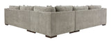 Bayless Smoke 3pc Symmetrical Sectional - Ornate Home