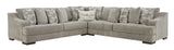 Bayless Smoke 3pc Symmetrical Sectional - Ornate Home