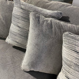 Bayless Smoke 3pc Symmetrical Sectional - Ornate Home