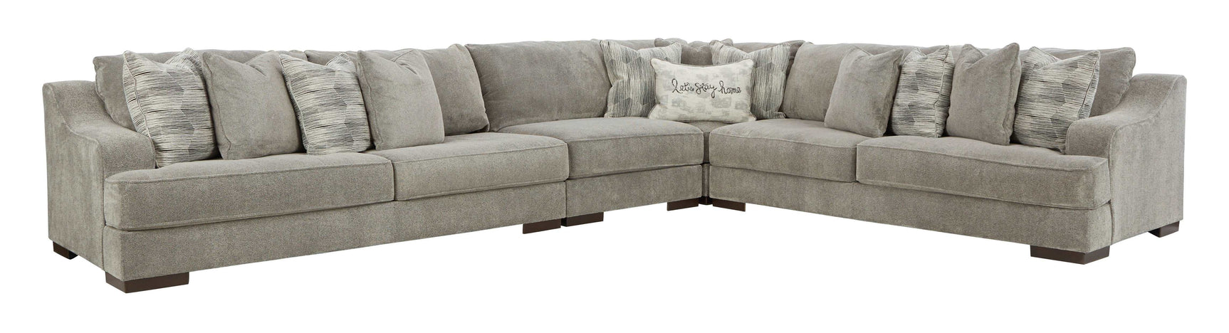 Bayless Smoke 4pc Sectional - Ornate Home