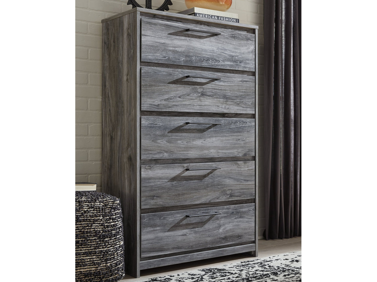 Baystorm Gray Chest of Drawers - Ornate Home