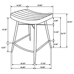 Bayu Antique Espresso Counter Stool - Ornate Home