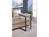 Beck Cement & Black Accent Table - Ornate Home