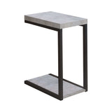 Beck Cement & Black Accent Table - Ornate Home
