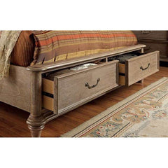 Belgrade i Rustic Natural Tone Eastern King Bed - Ornate Home