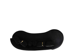 Belinda Black Velvet Curved Chaise Lounge - Ornate Home