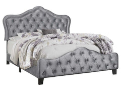 Bella Grey Eastern King Bed - Ornate Home