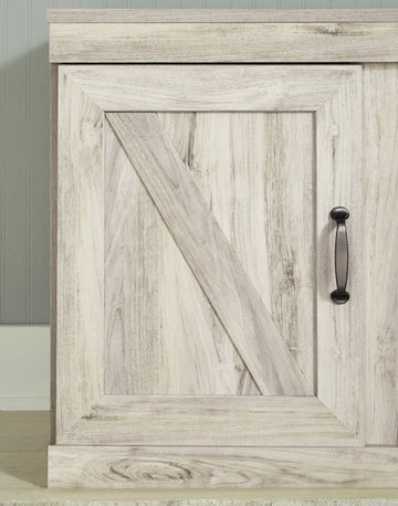 Bellaby Whitewash Entertainment Center - Ornate Home