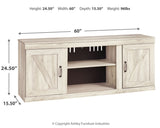 Bellaby Whitewash Entertainment Center - Ornate Home