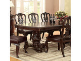 Bellagio Brown Cherry Dining Table w/ 2 x 18" Leaves - Ornate Home