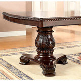 Bellagio Brown Cherry Dining Table w/ 2 x 18" Leaves - Ornate Home