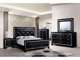 Bellanova Black 4pc Queen Bedroom Set - Ornate Home