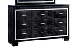 Bellanova Black 4pc Queen Bedroom Set - Ornate Home