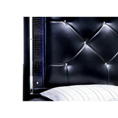 Bellanova Black 4pc Queen Bedroom Set - Ornate Home