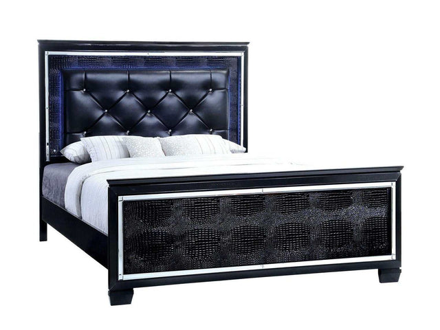 Bellanova Black Eastern King Bed - Ornate Home