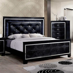 Bellanova Black Eastern King Bed - Ornate Home