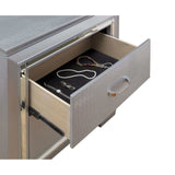 Bellanova Silver Nightstand - Ornate Home