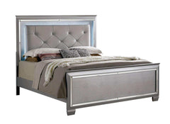 Bellanova Silver Queen Bedroom Set / 4pc - Ornate Home