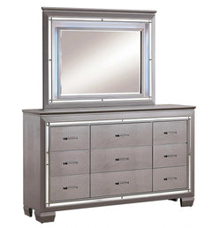 Bellanova Silver Queen Bedroom Set / 5pc - Ornate Home