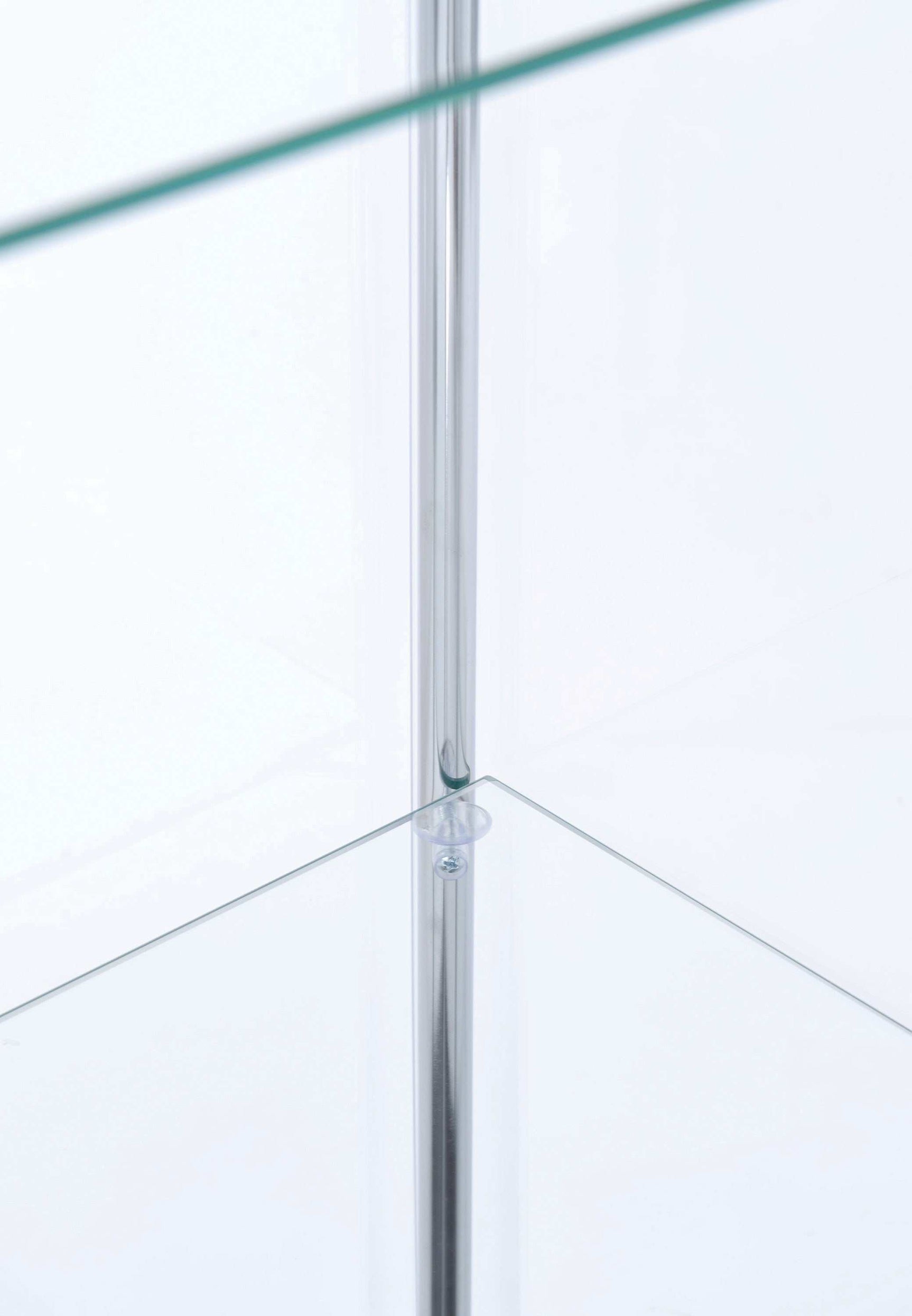 Bellatrix White & Clear Curio Cabinet - Ornate Home