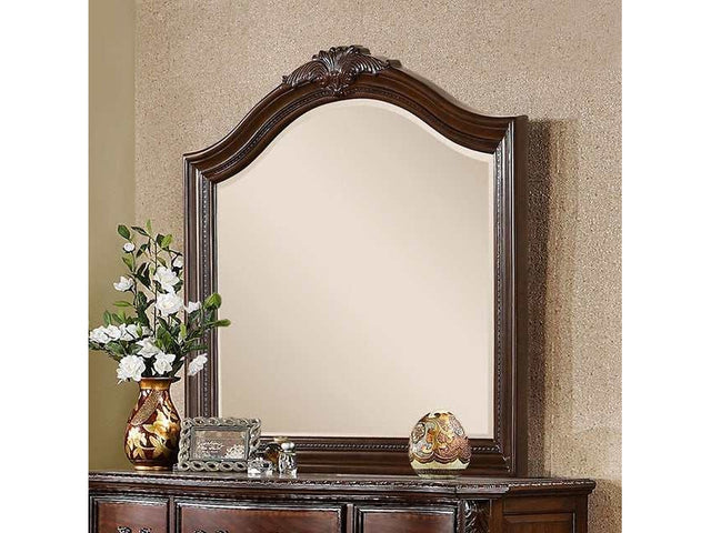 Bellefonte Brown Cherry Mirror - Ornate Home