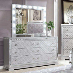 Belleterre Gray/Silver & Mirrored Dresser - Ornate Home