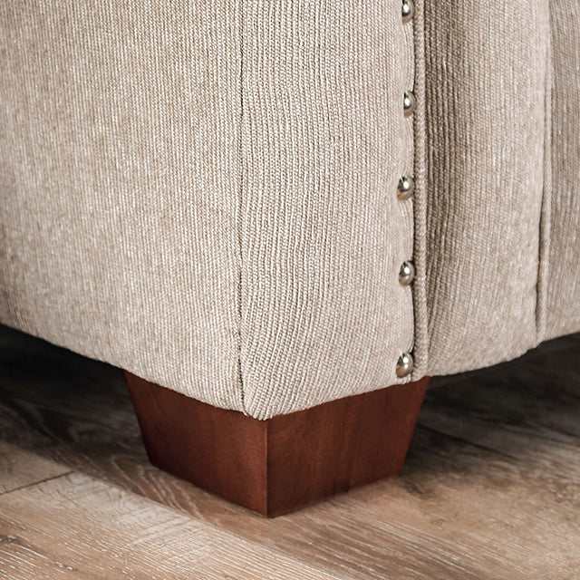 Belsize Beige/Navy Loveseat - Ornate Home