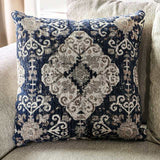 Belsize Beige/Navy Loveseat - Ornate Home