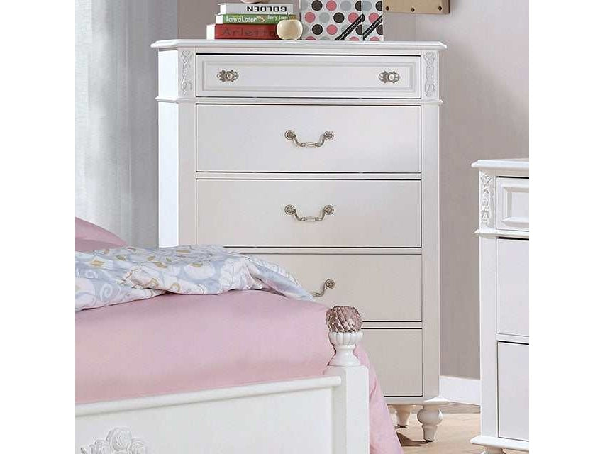 Belva White Chest - Ornate Home