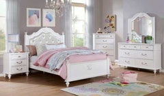 Belva White Twin Bed - Ornate Home