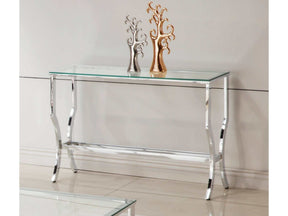 Benas Chrome Sofa Table - Ornate Home