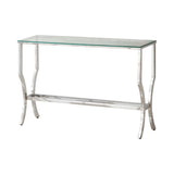 Benas Chrome Sofa Table - Ornate Home