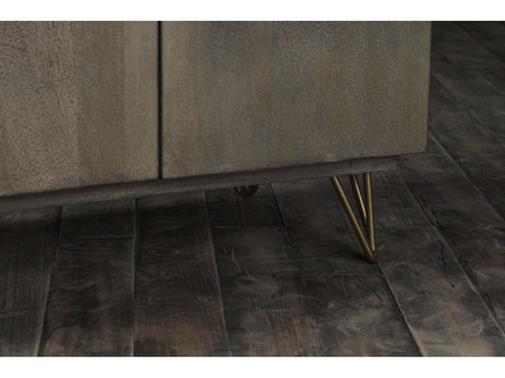 Beretta Gray Stone & Ash Oak Wardrobe - Ornate Home