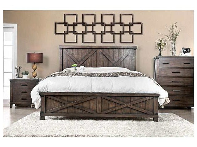 Bianca Dark Walnut California King Bed - Ornate Home