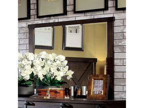 Bianca Dark Walnut Mirror - Ornate Home