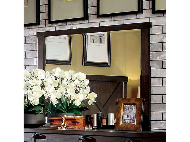 Bianca Dark Walnut Mirror - Ornate Home
