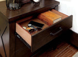 Bianca Dark Walnut Nightstand - Ornate Home