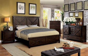Bianca Dark Walnut Nightstand - Ornate Home