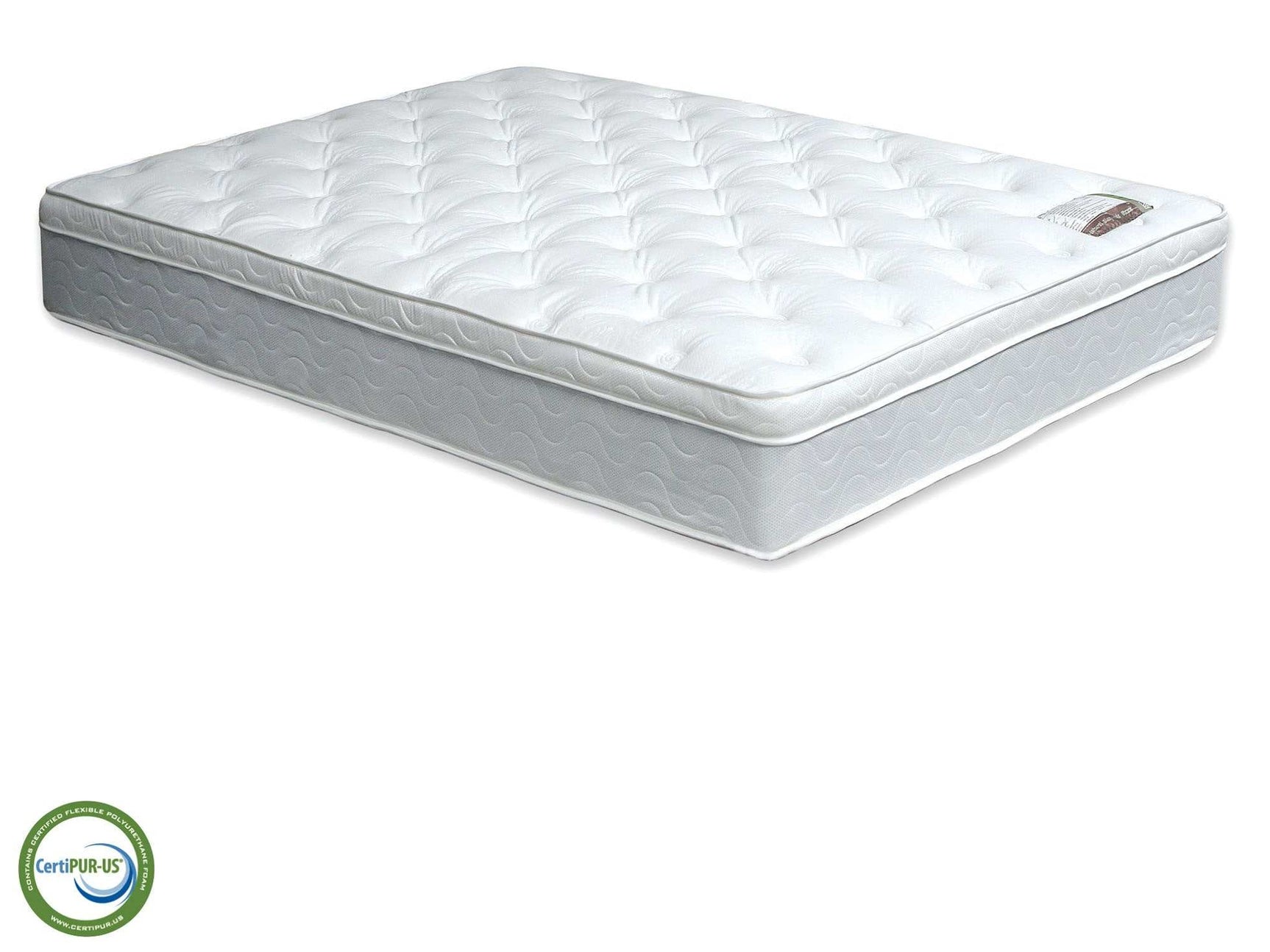 Bird of paradise White 11" Euro Pillow Top California King Mattress - Ornate Home