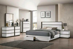 Birsfelden White & Metallic Gray Dresser - Ornate Home