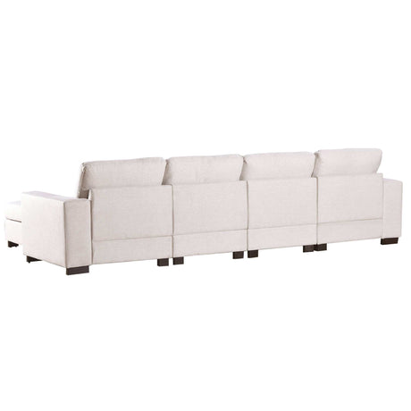 Biscar Convertible Modular Sectional Sofa Beige - Ornate Home