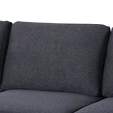 Biscar Convertible Modular Sectional Sofa Gray - Ornate Home