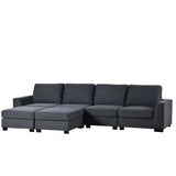 Biscar Convertible Modular Sectional Sofa Gray - Ornate Home