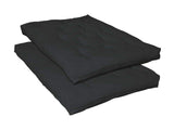 Black Deluxe Innerspring Futon Pad - Ornate Home