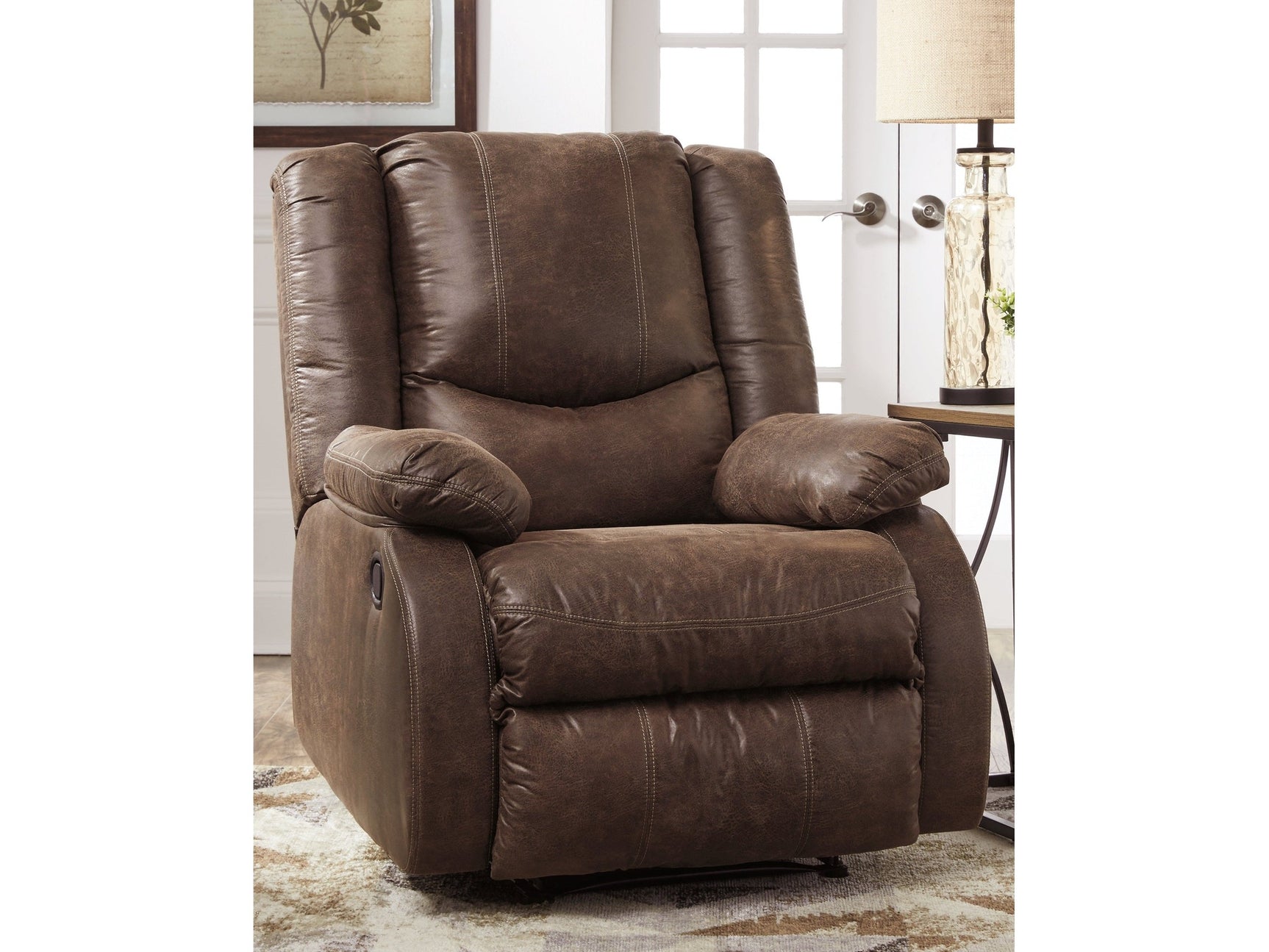 Bladewood Coffee Manual Recliner - Ornate Home