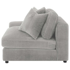 Blaine Fog Reversible Chaise 2-Piece Sectional - Ornate Home