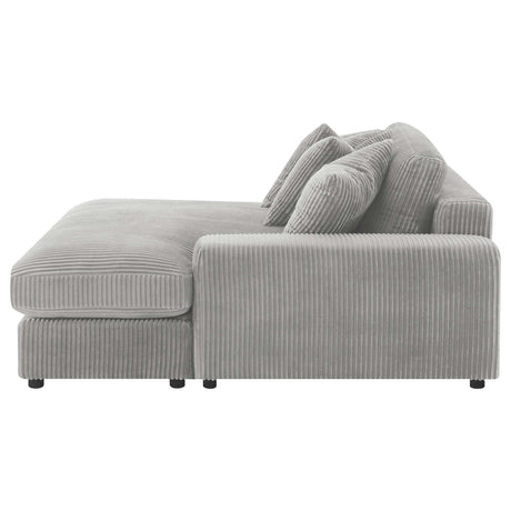 Blaine Fog Reversible Chaise 2-Piece Sectional - Ornate Home