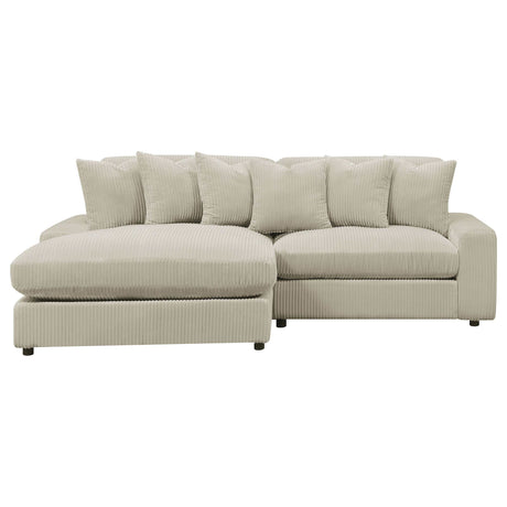 Blaine Sand Reversible Chaise 2-Piece Sectional - Ornate Home