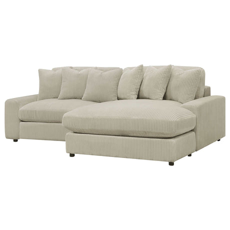 Blaine Sand Reversible Chaise 2-Piece Sectional - Ornate Home
